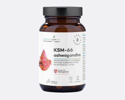 Aura Herbals Ashwagandha KSM-66  kapsułki