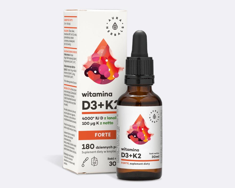 Witamina D3+K2 Aura Herbals