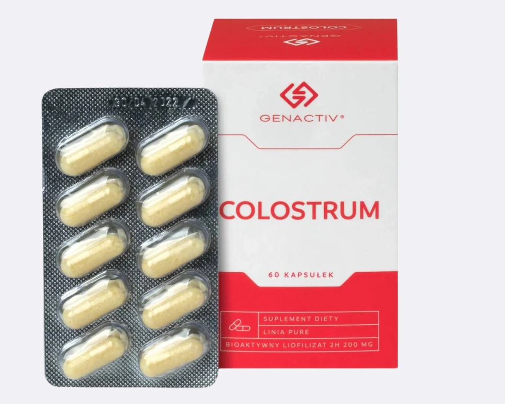 Colostrum Genactiv - 60 kapsułek