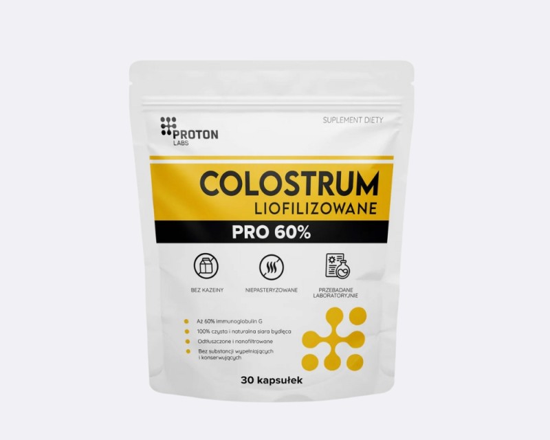 Colostrum PRO 60% IgG 1100mg liofilizowane