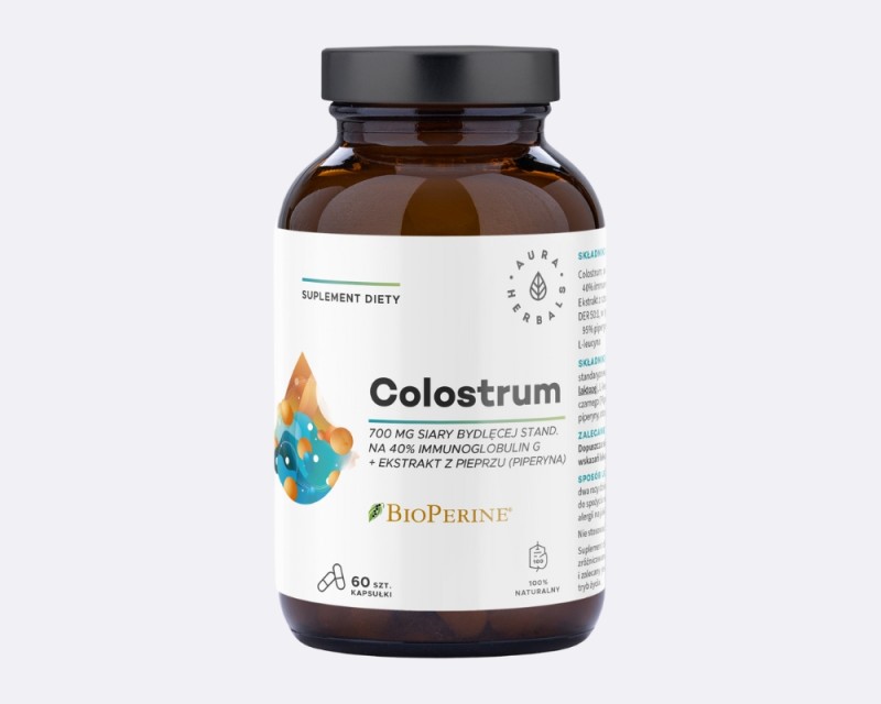 Colostrum 700 mg + BioPerine® 60 kapsułek