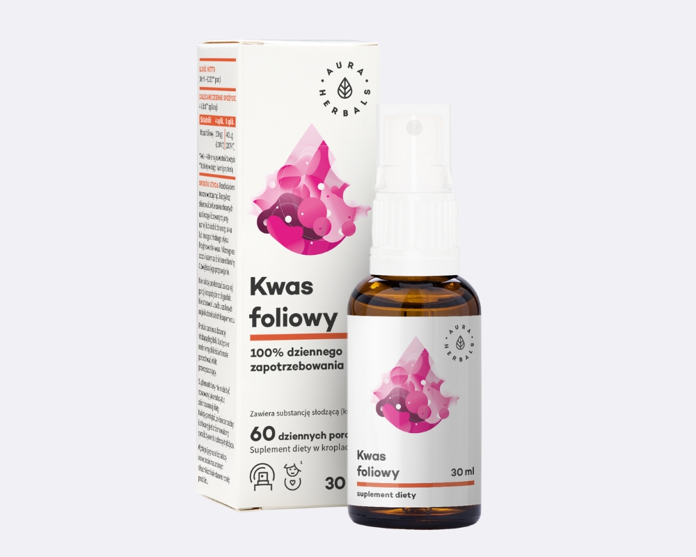 Aura-Herbals-Kwas foliowy-Witamina-B9-aerozol-30-ml