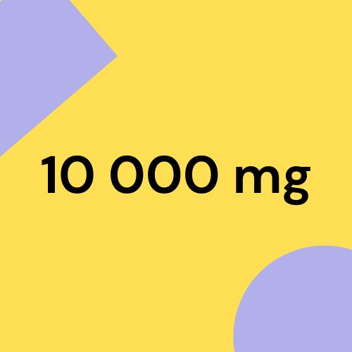 Grafika z napisem 10000 mg