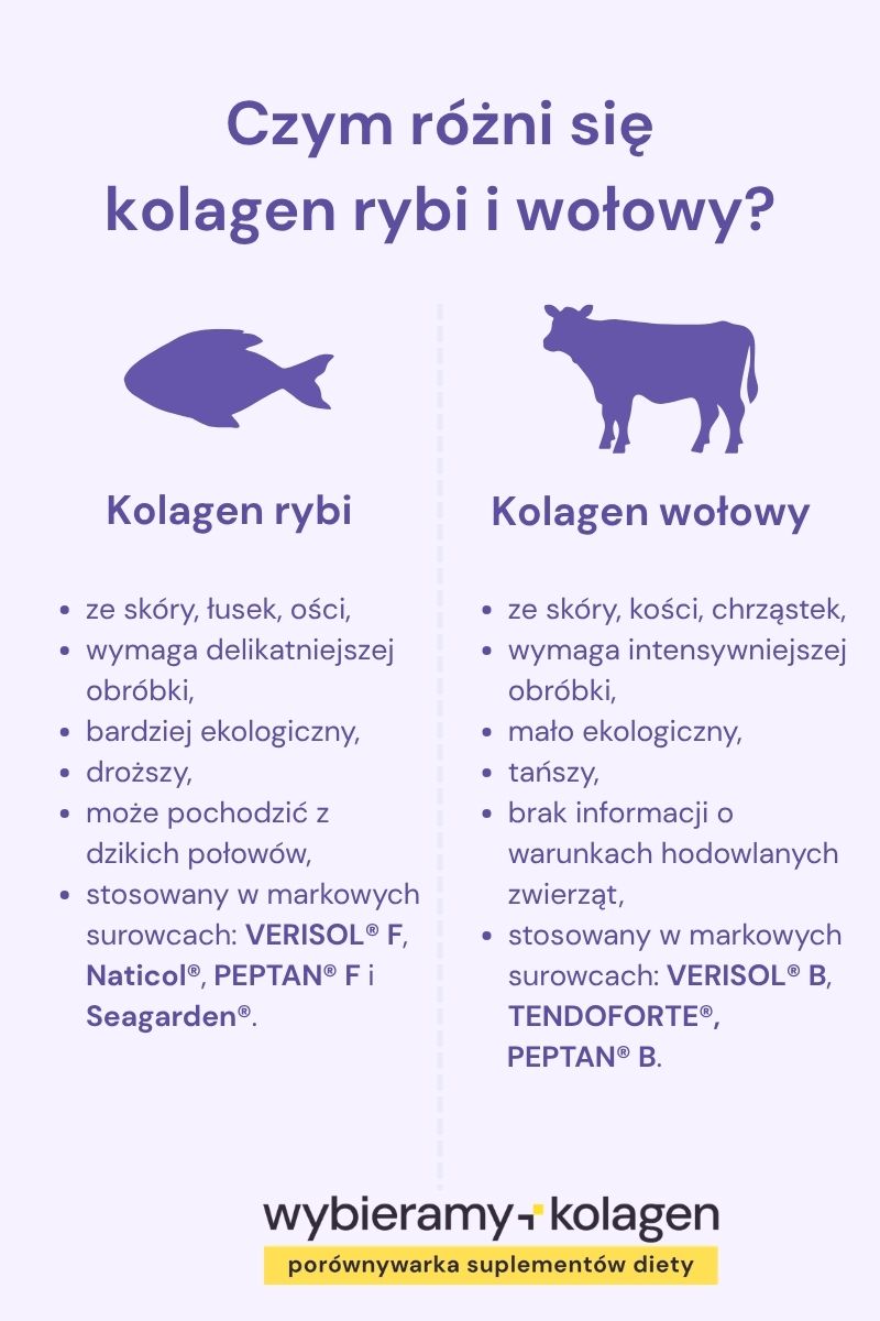 Różnice pomiędzy kolagenem rybim i wołowym