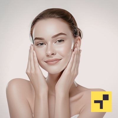 Kobieta cieszy się gładką, promienną skórą, bo suplementuje kolagen wieprzowy