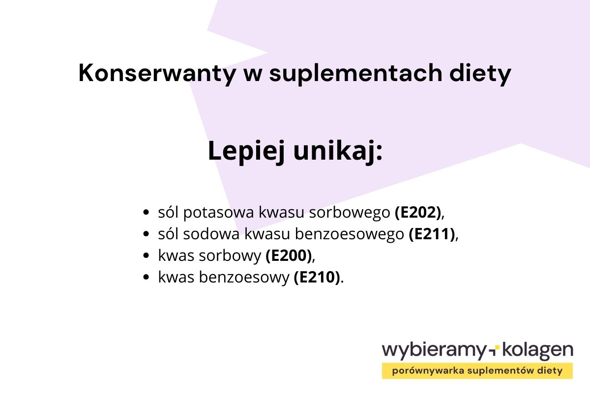 Konserwanty w suplementach diety