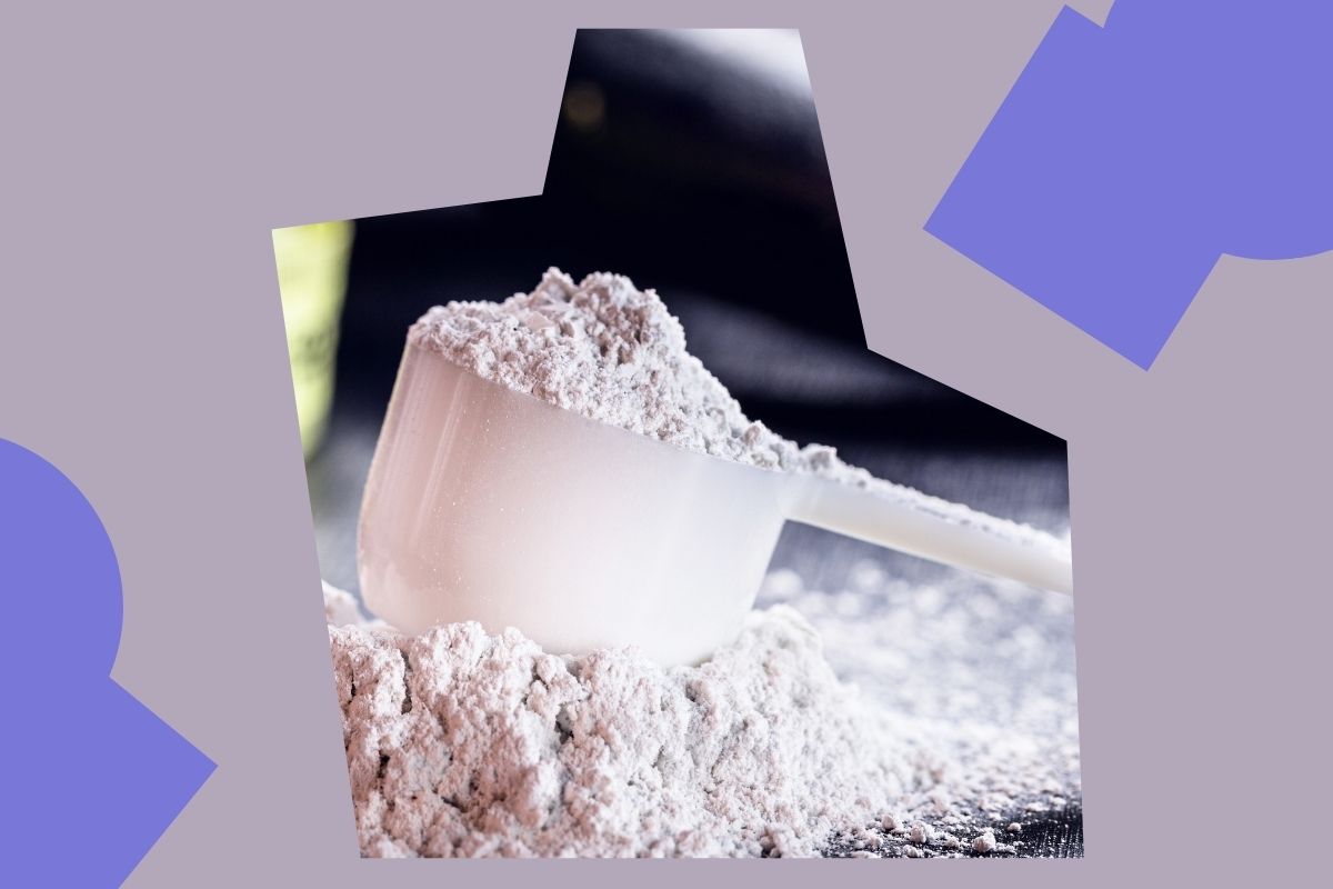 Miarka z kreatyną w proszku