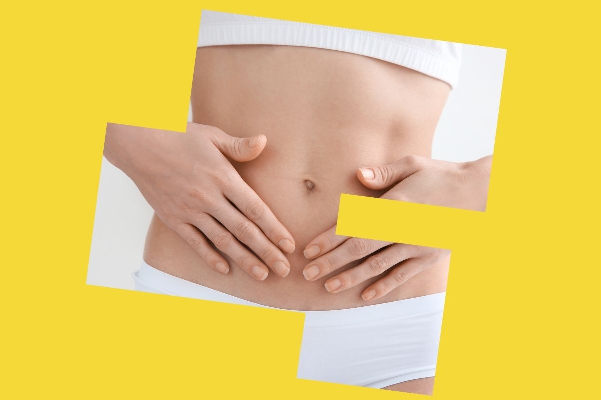 Zdjęcie zdrowego brzucha bez wzdęć