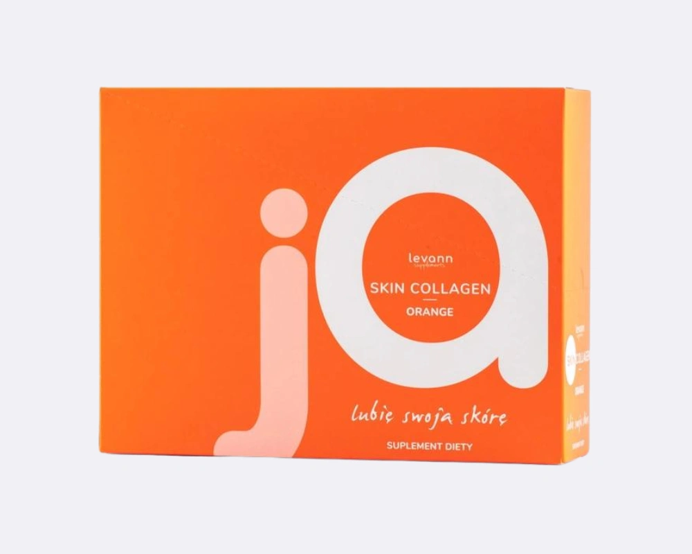 Opakowanie Levann "jA" Skin Collagen Pomarańcza