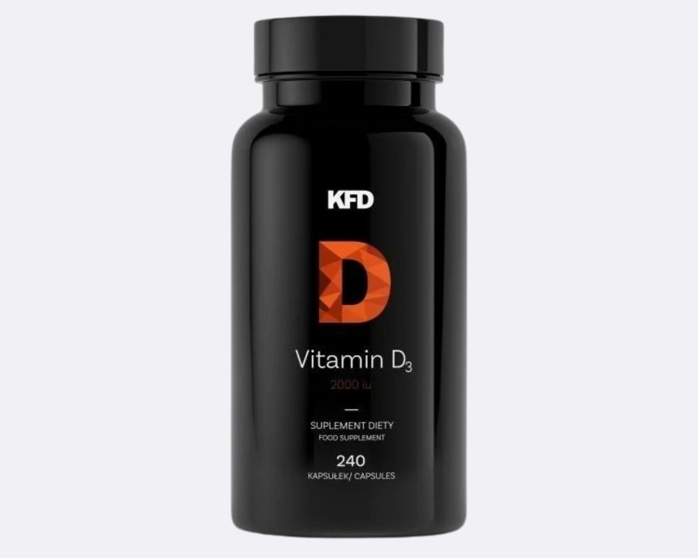 Zdjęcie przedstawia opakowanie produktu KFD Vitamin D3 2000 IU